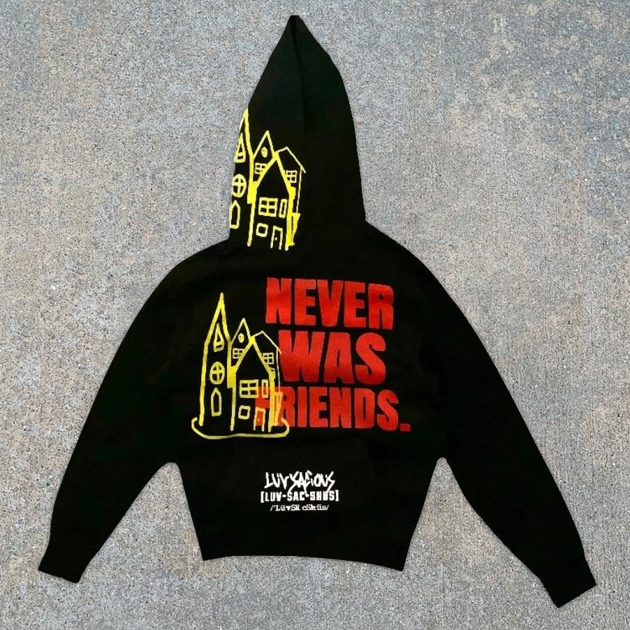 Casual Statement Street Style Printed Long Sleeve Hoodie