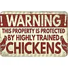 Warning - Vintage Metal Signs - 30*40cm