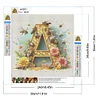 Diamond Painting -DIY Round Drill Letter A