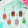 6pcs DIY Diamond Painting Ice Cream Keychains