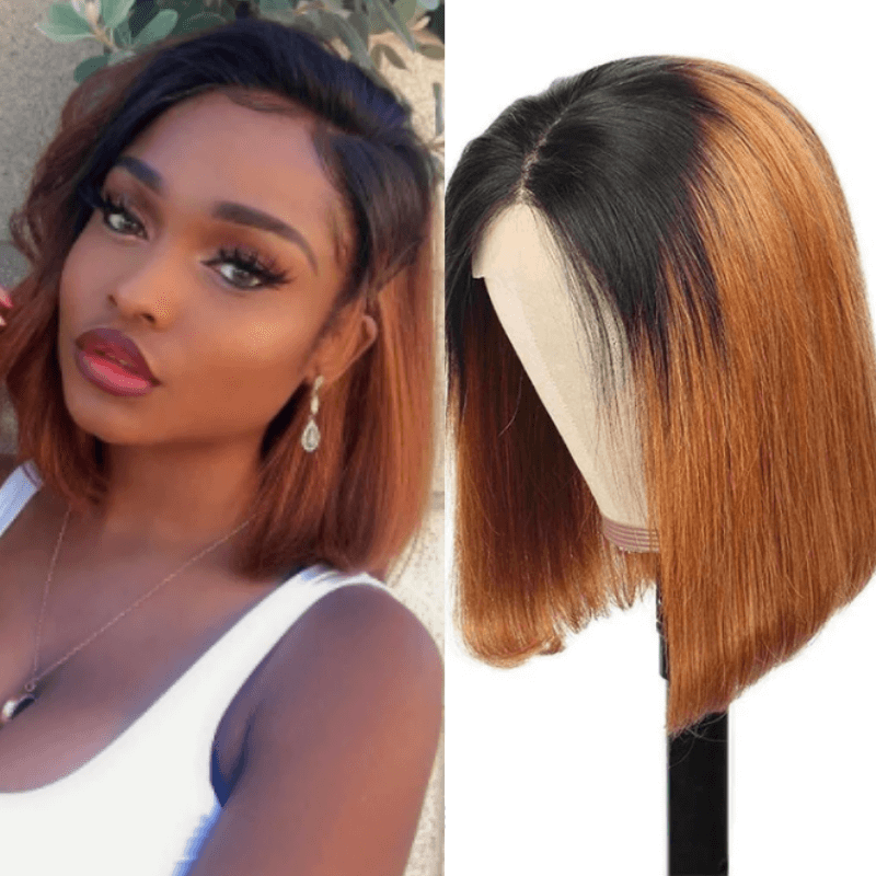 Jewtribute Hair®|Wig Bone Straight  Wig Ladies Lace Closed Wig