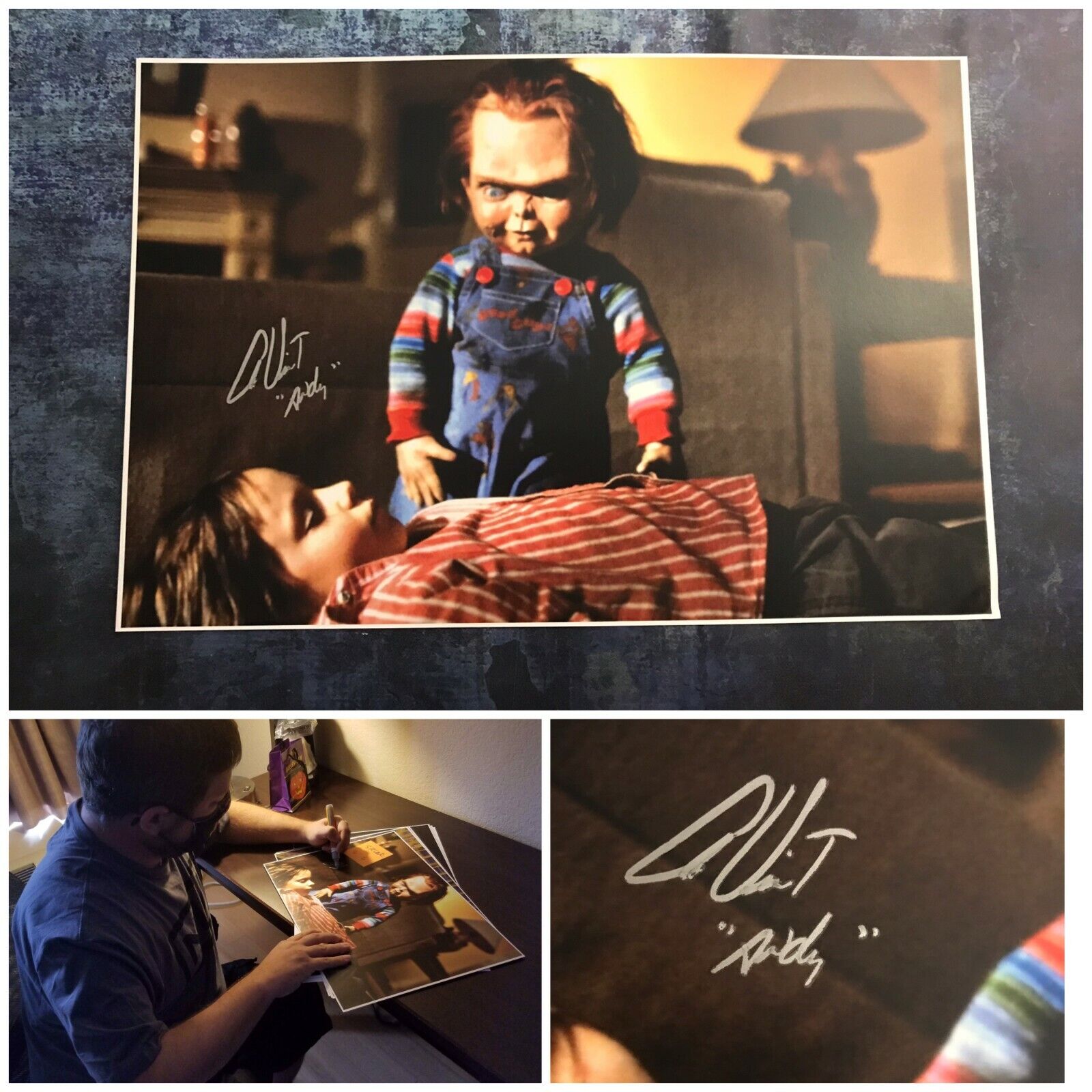 GFA Child's Play Movie Andy * ALEX VINCENT * Signed 12x18 Photo Poster painting PROOF A5 COA