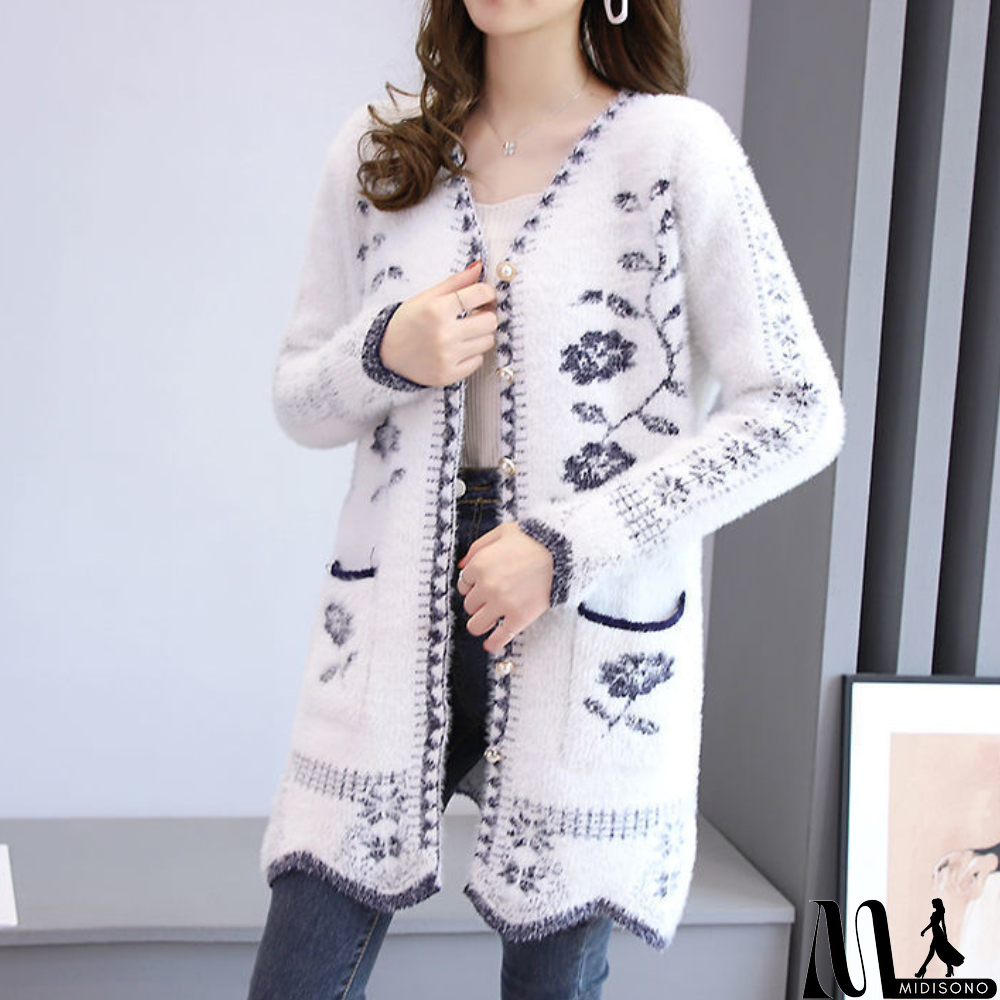 MidiSono - Classic and Stylish winter Cardigan