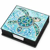 PU 5D Pearl Diamond Painting Kit Note Box DIY Diamond Art Notepad Box with 160 Sheets of Paper (Turtle)