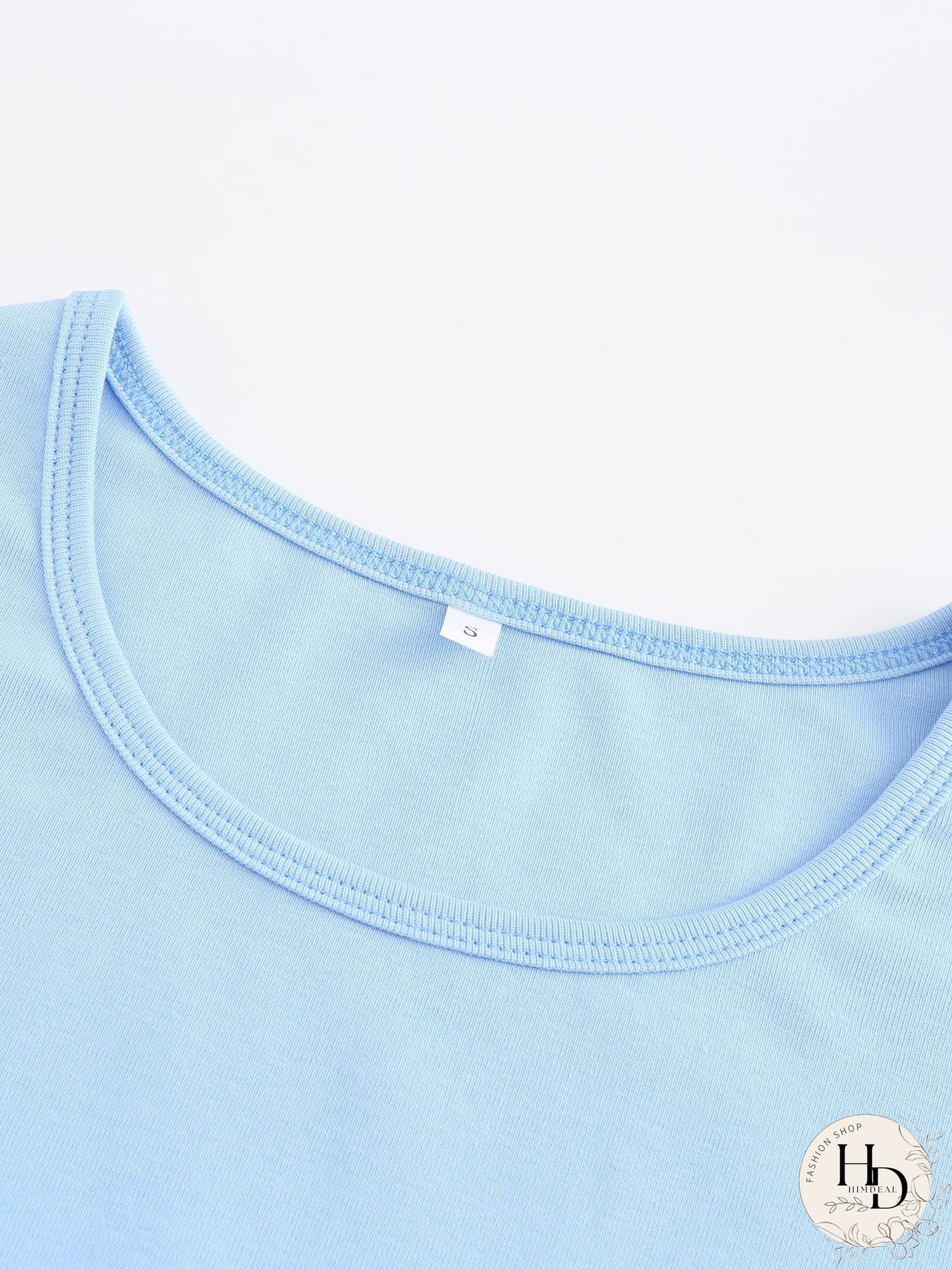 Angel Print Lettuce Trim Tee