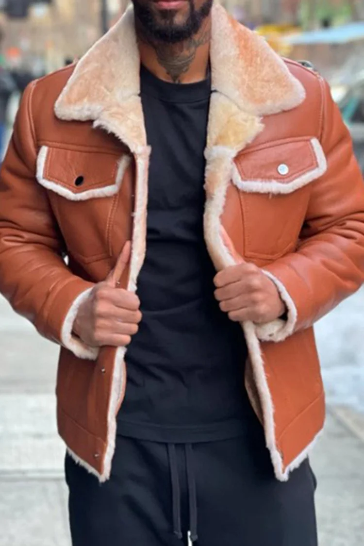 Stylish Thick Faux Leather Jacket