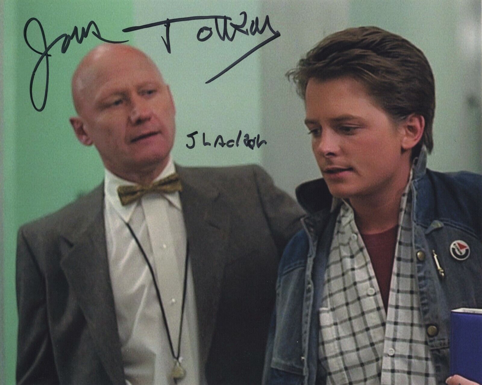 JAMES TOLKAN SIGNED AUTOGRAPH MR STRICKLAND BACK TO THE FUTURE BTTF 8X10 Photo Poster painting