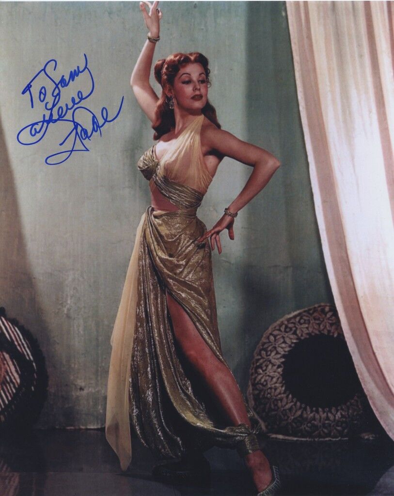 ARLENE DAHL SIGNED AUTOGRAPHED COLOR 8X10 Photo Poster painting TO SAM