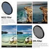 Clip-on 67mm Mobile Phone ND Filter Kit, Upgraded Lens Clip Cold Shoe Bracket/Locking Knob, CPL/ND32/6 Point Star/4 Gradient Color Filter Set, Compatible with iPhone 15 Pro Max 14 13 Samsung S22 S23