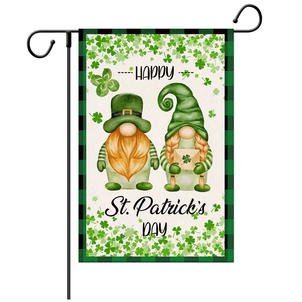 St. Patrick's Day Gonk Garden Flag