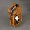 Crazy Horse Leather Retro Crossbody Bag, New Style Waist Bag, Men's Leather Belt Mini Bag, Pure Cowhide Mobile Phone Bag, Genuine Leather Trendy Bag
