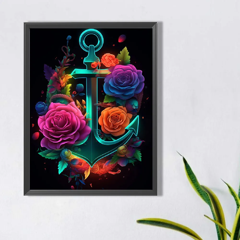 Partial AB Diamond Painting - Full Round Drill - Rose(Canvas|45*60cm)