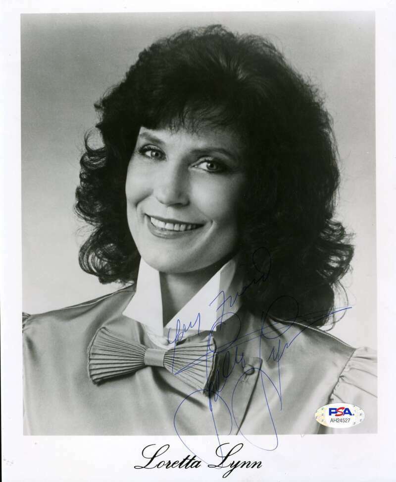 Loretta Lynn PSA DNA Cert Hand Signed 8x10 Photo Poster painting Autograph