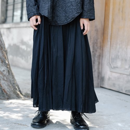 Dawfashion-Abstinence Department Big Skirt Loose Trendy Skirt Pants-Yamamoto Diablo Clothing