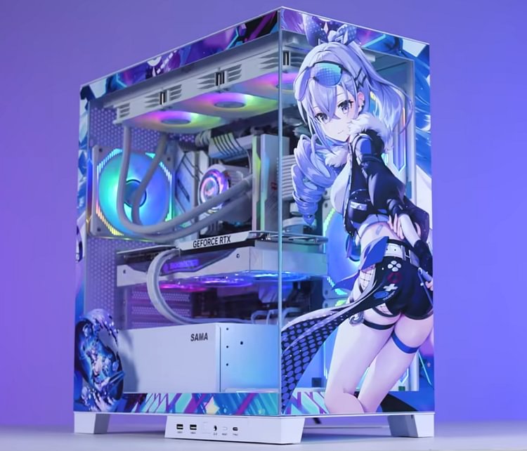 Honkai Star Rail Silver Wolf Computer Case Themed Chassis 