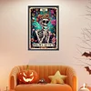 (45*65cm)Skeleton - Round AB Drill Diamond Painting