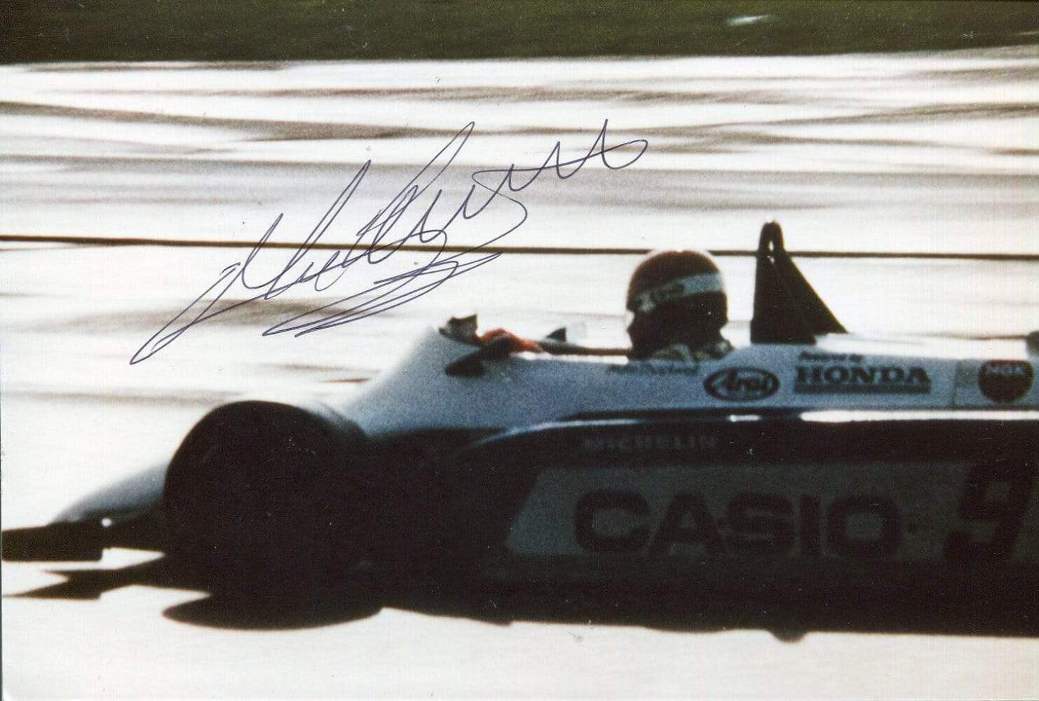 Mike Thackwell autograph New Zealand FORMULA ONE driver 1980-84, signed Photo Poster painting