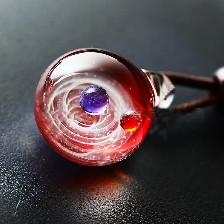 Cosmic Nebula Element Glass Necklace