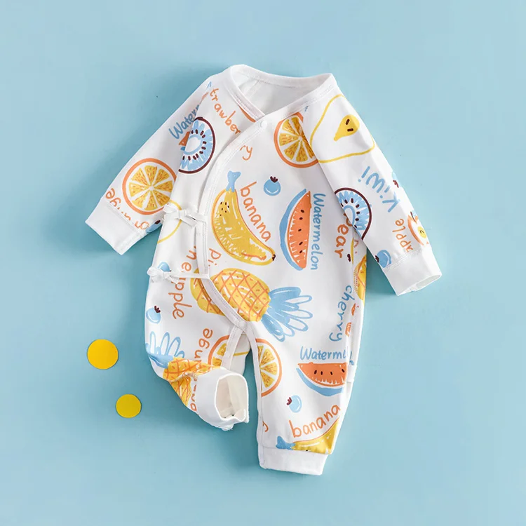 New Born Baby Onepiece Organic Cotton Fruit Sleepsuit