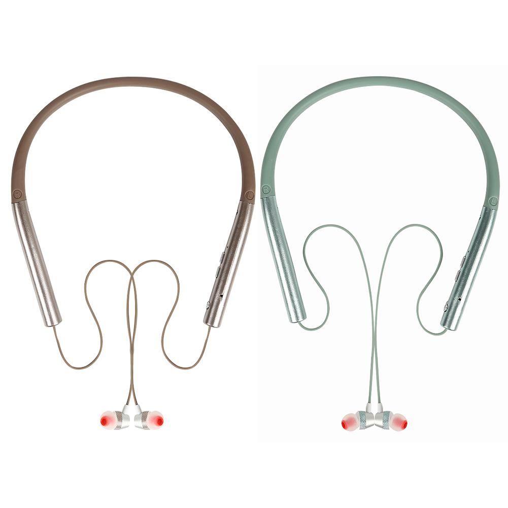 

VJ751 Wireless Bluetooth 5.0 Stereo Headset Mic Handsfree Sports Headphones, Coffee, 501 Original