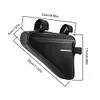 Bicycle Triangle Bag Large Capacity Bike Front Tube Bag for Outdoot Cycling