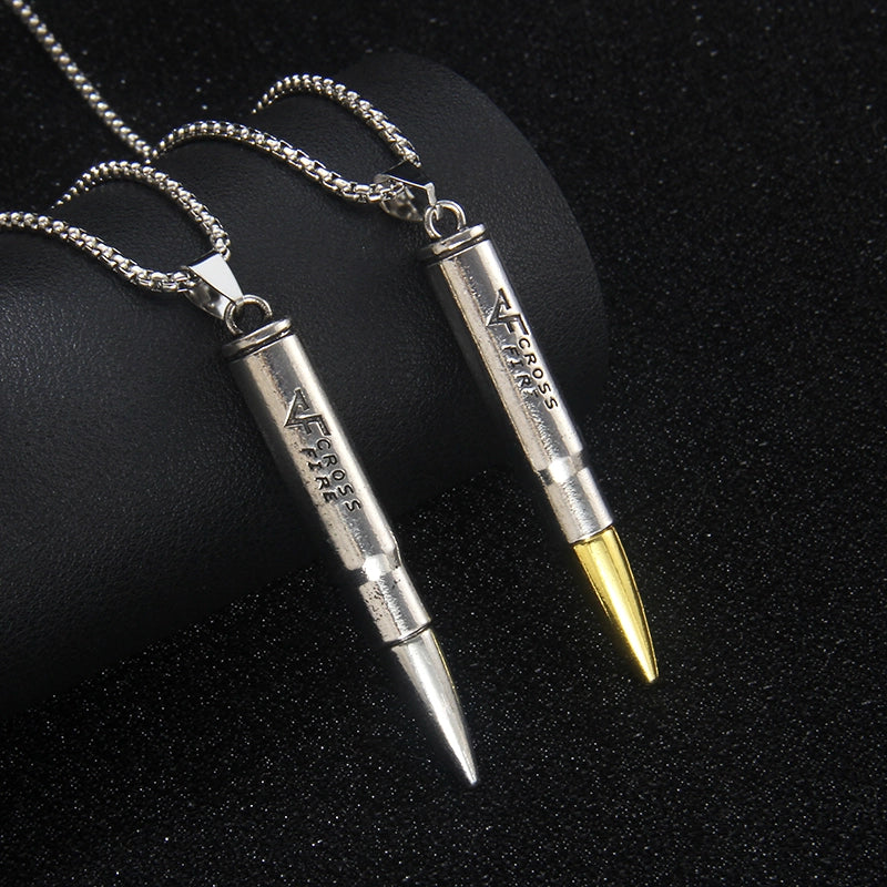Retro Bullet 201 Stainless Steel Zinc Alloy Unisex Pendant Necklace