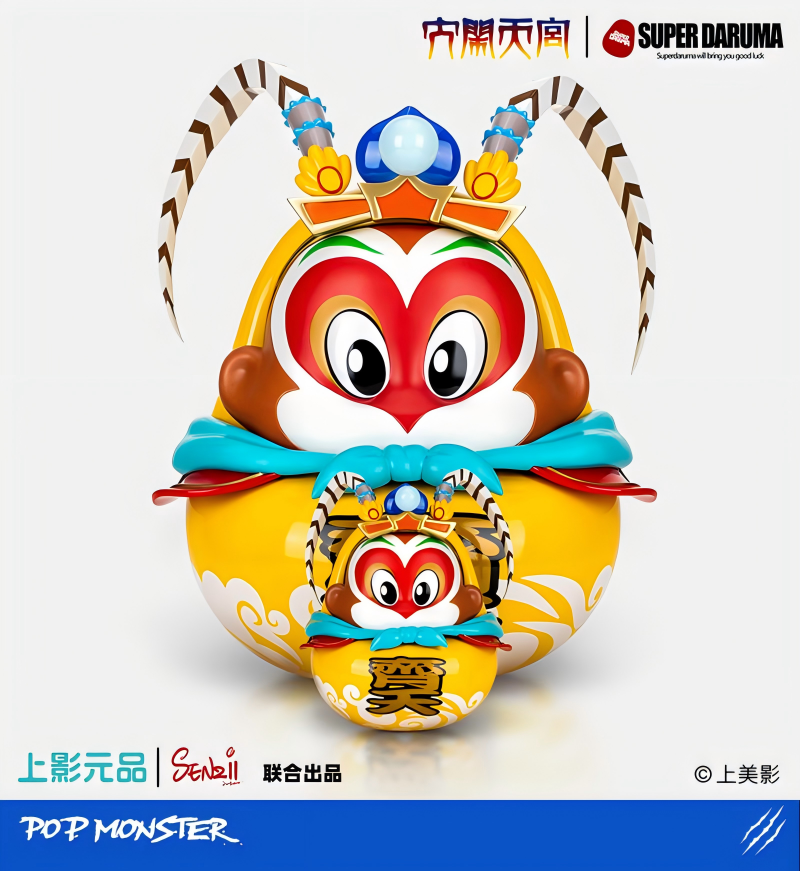 [Pre-sale] SENZII Shanghai Film Original Product (Co-created) SuperDaruma Grand Heavenly Palace "Qitian" Bodhidharma
