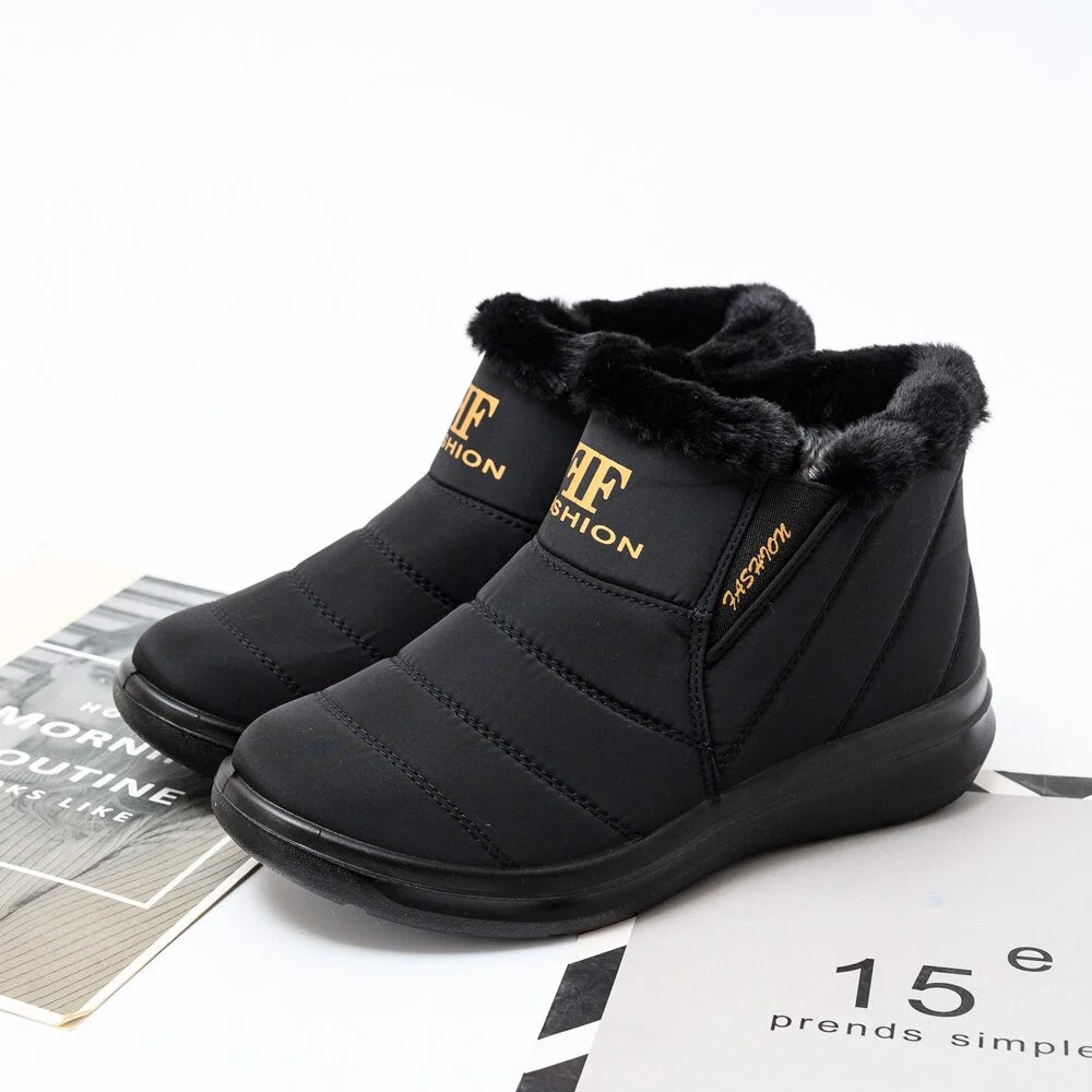 Women Boots Waterproof Snow Boots Female Plush Winter Boots Women Warm Ankle boots Winter Shoes Women casual flat shoes 2020