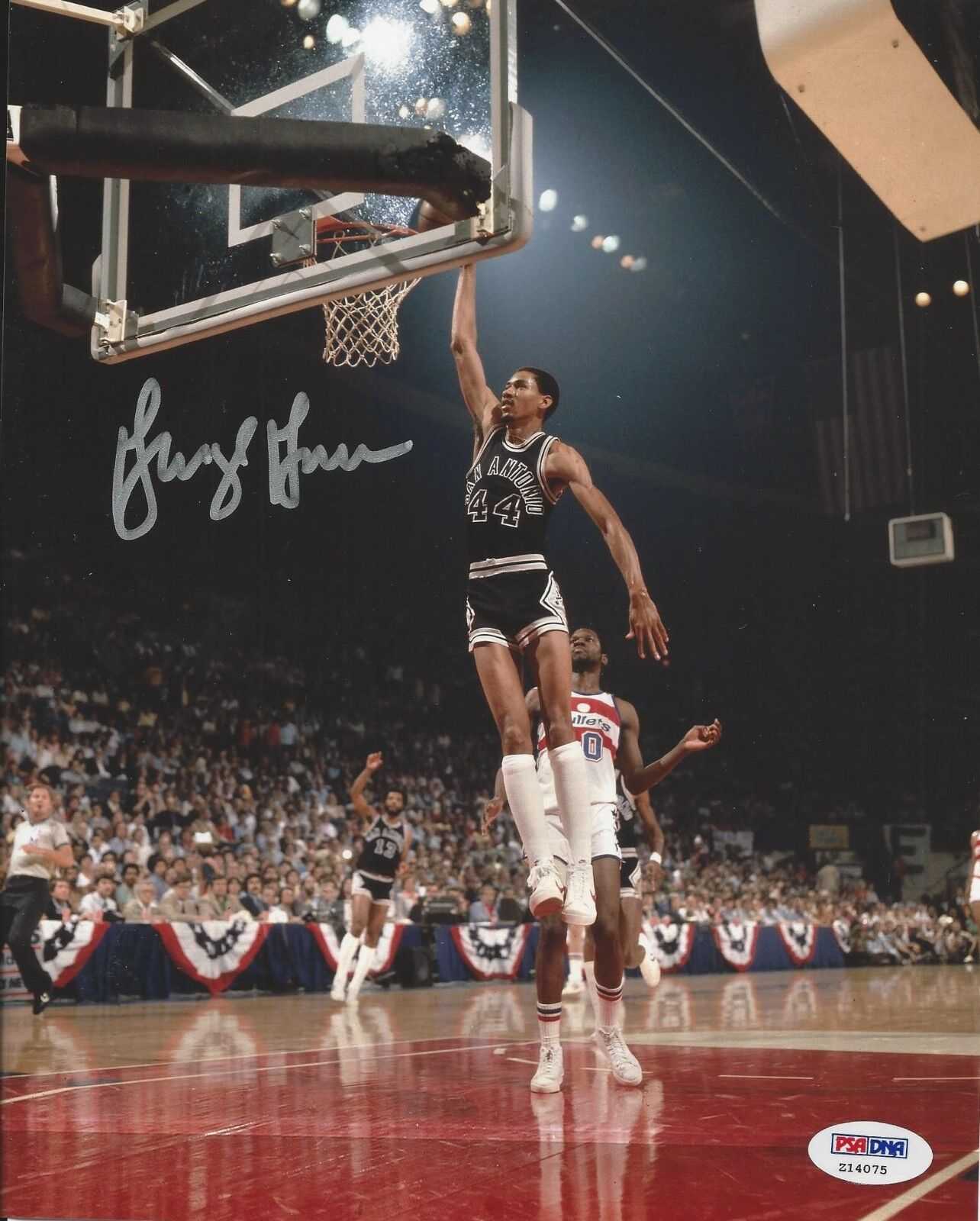 George Gervin signed 8x10 Photo Poster painting PSA/DNA # Z14075