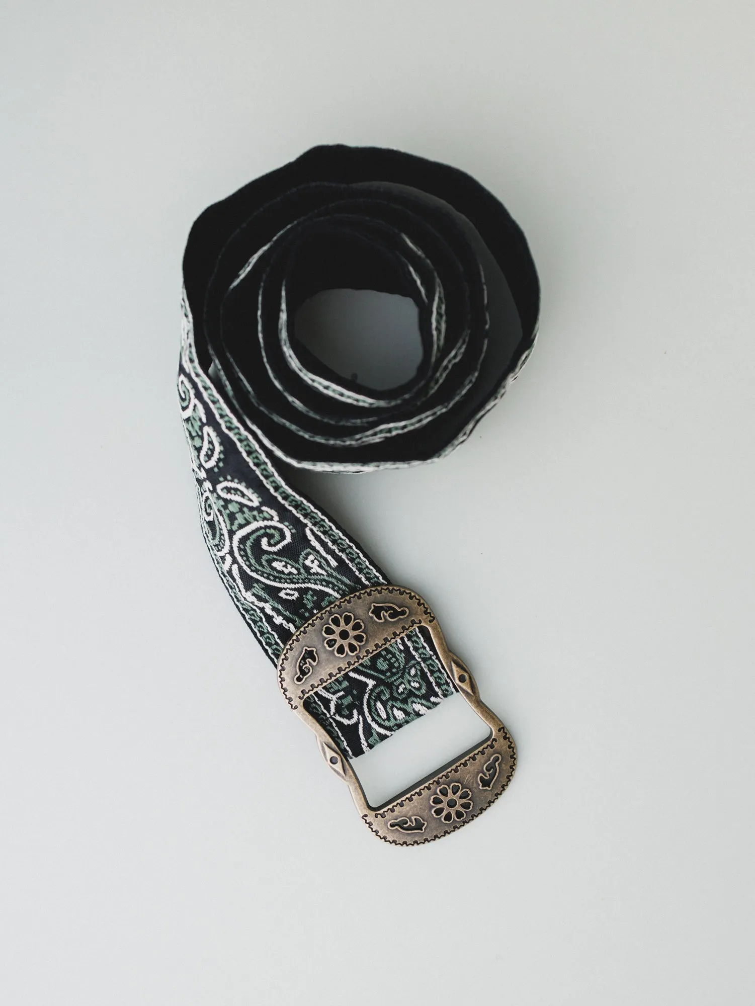 Paisley Party Belt - Dusty Sage