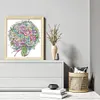 uk.everydayedeals (Limited Stock)Cross Stitch - 14ct Stamped - Fleur de rose violette (33*36cm)