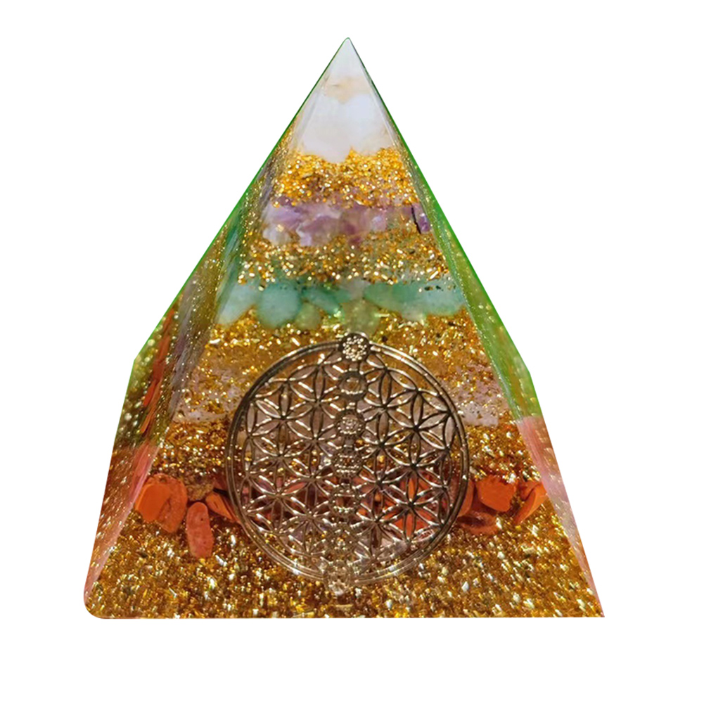

6cm Natural Orgonite Pyramid Chakra, 501 Original
