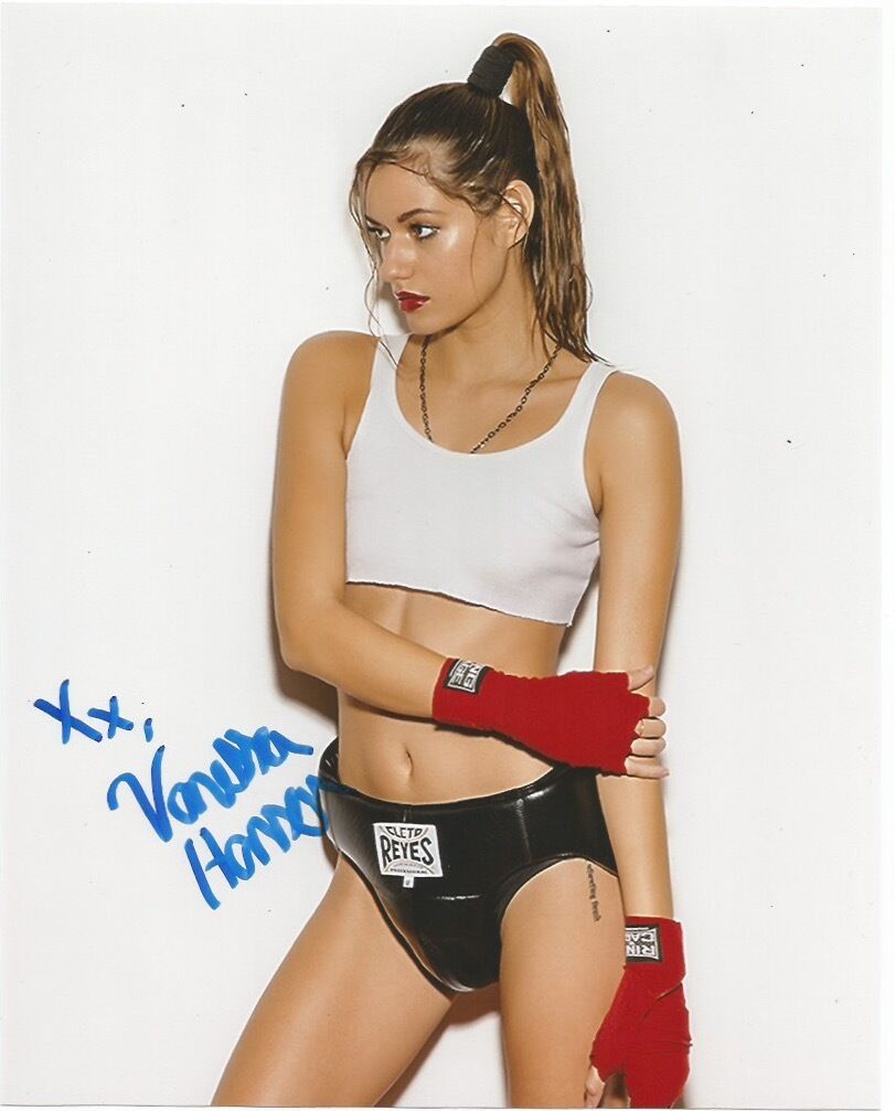 Sexy UFC Ring Girl Vanessa Hanson Autographed Signed 8x10 Photo Poster painting COA B