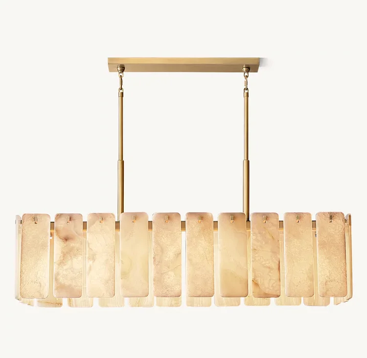 Clementine Onyx Rectangular Chandelier 60" Vjlight