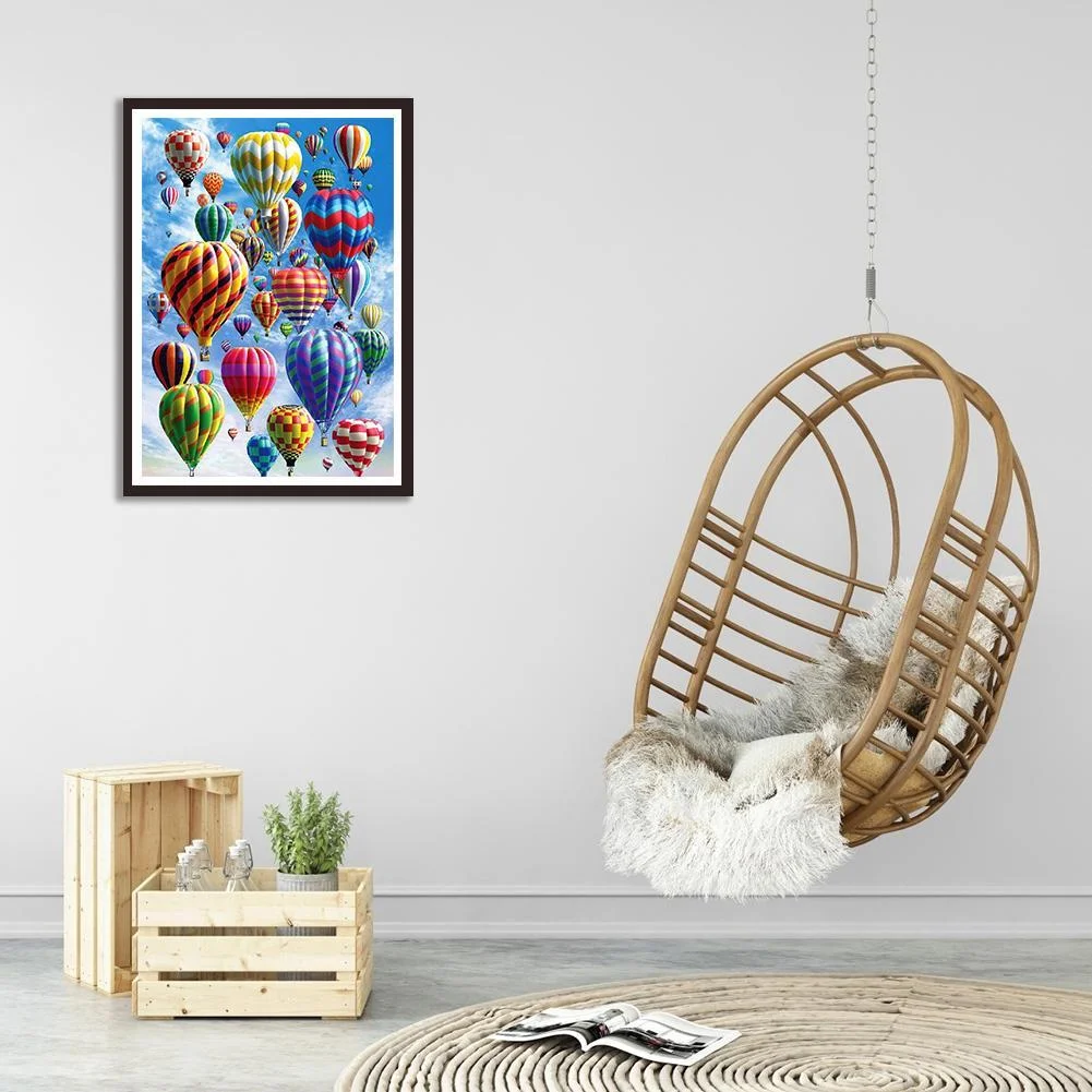 Diamond Painting - Full Round Drill - Hot Air Balloon(30*40cm)