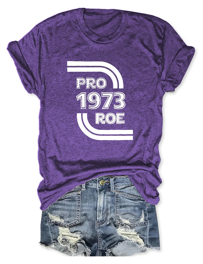 Pro Roe Pro-Choice Purple Tee