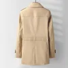 Men's Mid-length Business Casual Lapel Trench Coat