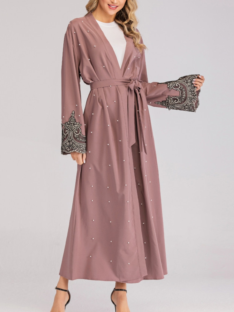 Stylish and Elegant Long Sleeve Embroidered Beaded Robe | Oxredo Shop Ramadan Sale