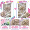 Golden Branch Blossom Tree Special Shaped 5D DIY Partial Drill Diamond Painting Kits for Adults Beginners Home Decor Diamonds Dots Gem Art Kits Large Size 15.75x27.56inch