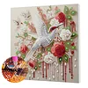 (Pre-Framed)White Bird-Special Shape Diamond Painting Kit(25x25cm)