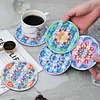 [Upgrade]6pcs/set DIY Diamond Painting Waterproof Case Classic Mandala Coaster Gift Decor Set