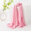 Plain Colors 100% Wool Soft Cashmere Shawl Scarf
