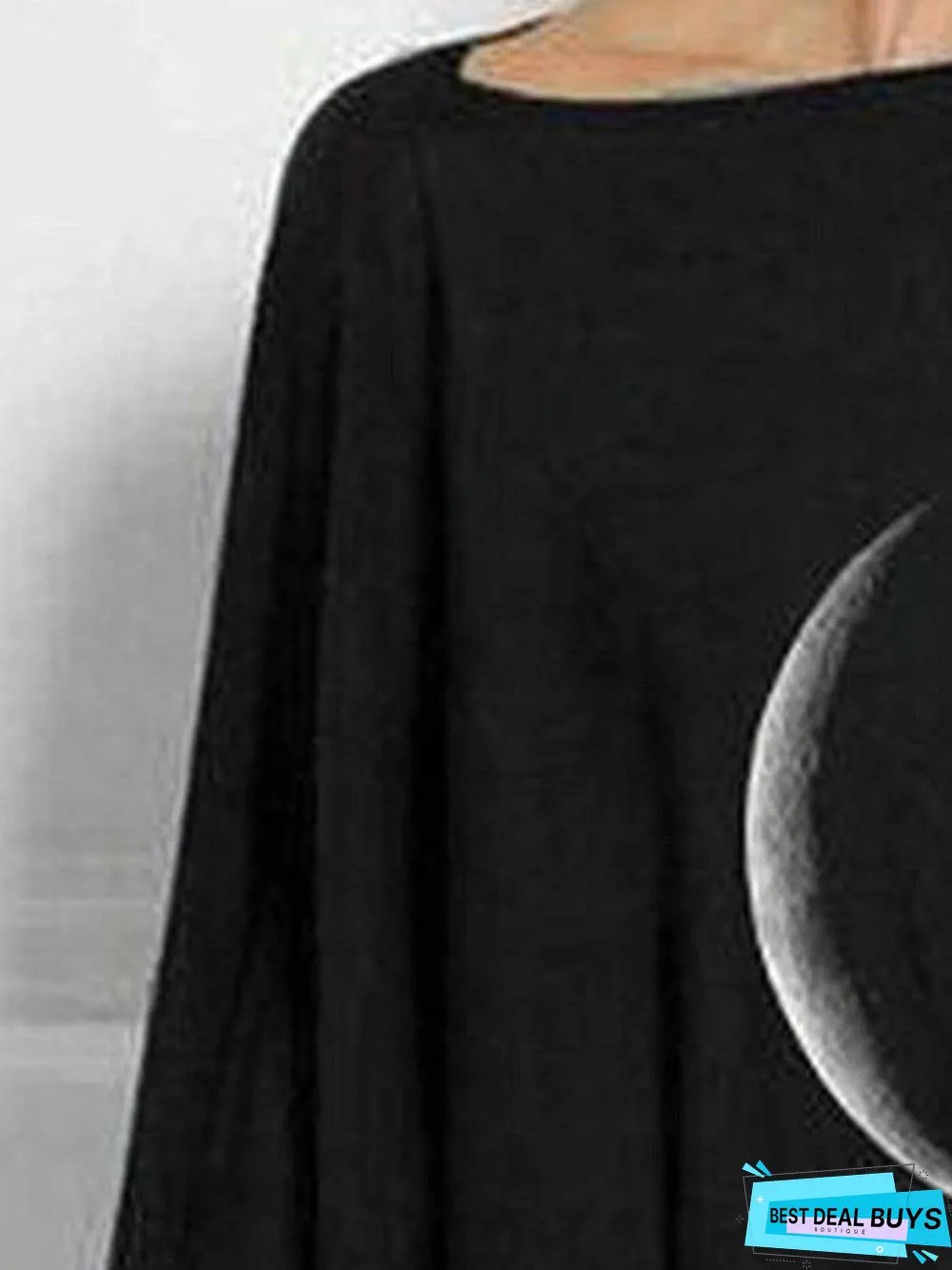 Long Sleeve Round Neck Tunic Top