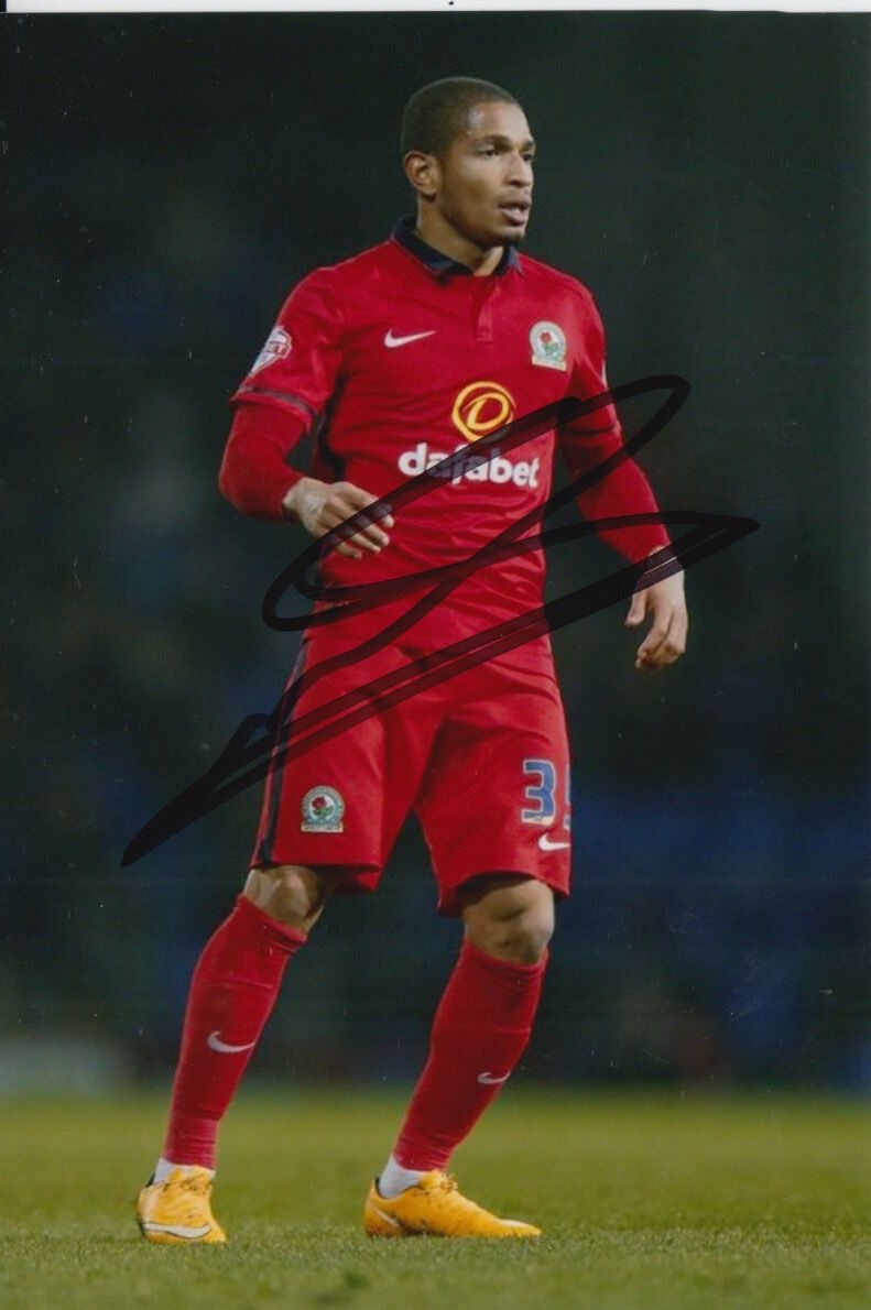 BLACKBURN ROVERS HAND SIGNED SIMEON JACKSON 6X4 Photo Poster painting 2.