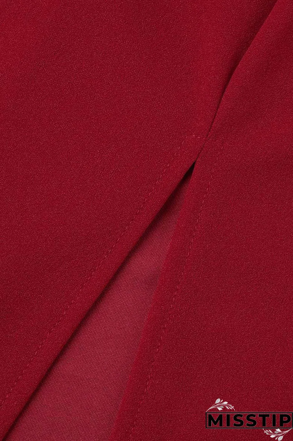 Black Elegant Solid Patchwork Backless Slit Fold O Neck Straight Dresses