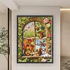 Four Seasons Squirrel Full Stamped Cross Stitch 11CT 3-Strand 50x67cm