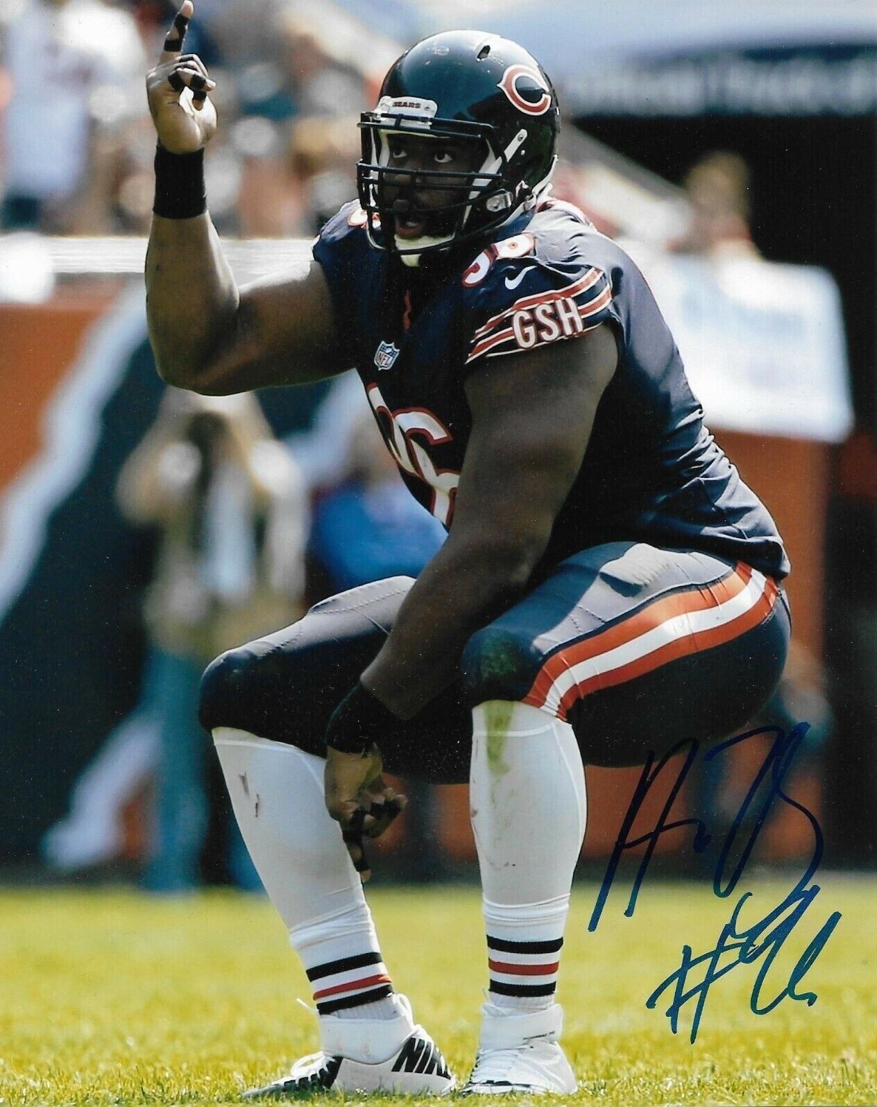 Akiem Hicks Autographed Signed 8x10 Photo Poster painting ( Bears ) REPRINT