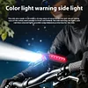 2Pcs Headlight & Taillight Bike Front Lamp Waterproof 4 Modes Bicycle Flashlight