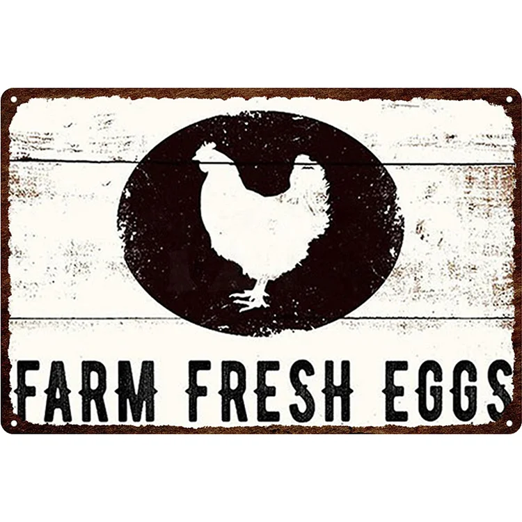 Fresh Eggs - Vintage Tin Signs/Wooden Signs - 8*12Inch/12*16Inch