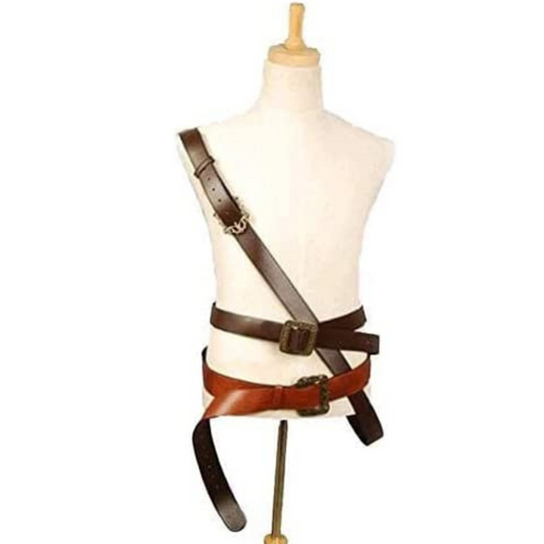 Pirate 3 Pieces Belts Set Cosplay Halloween Carnival Accessories Props